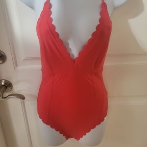 Red bathing suit